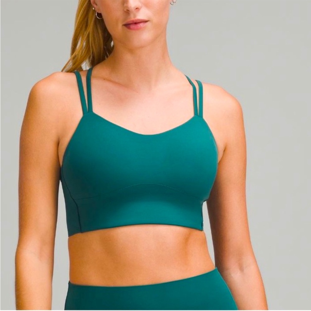 Lululemon Like A Cloud Longline Sports Bra - Size 6 - Storm Teal